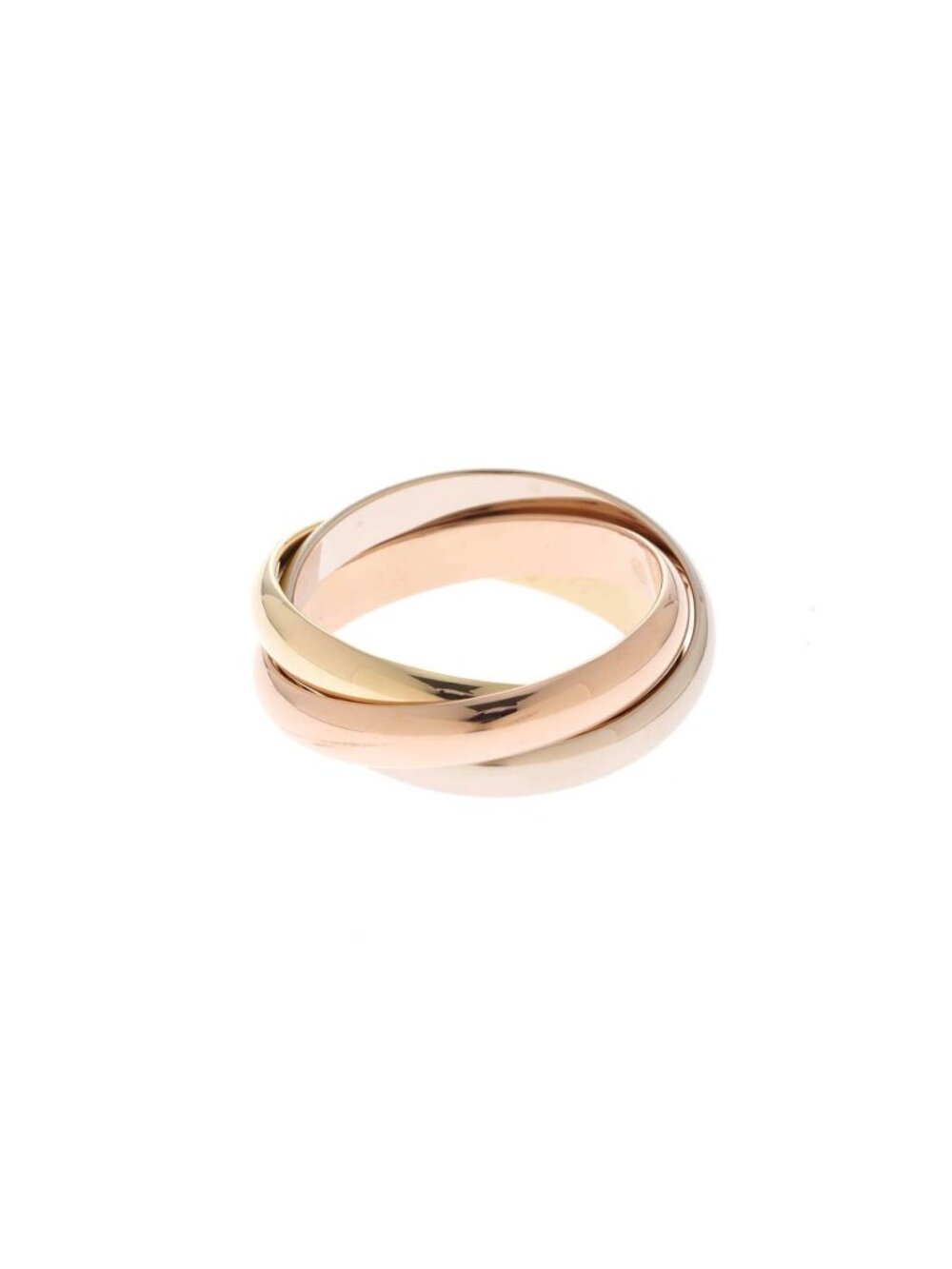 Cartier Trinity Ring 18k White Gold YG PG
